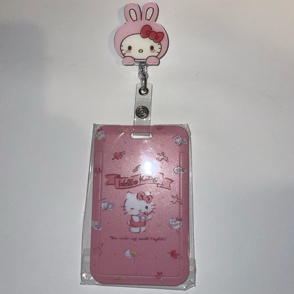 Hello kitty ID holder with lanyard NWT
